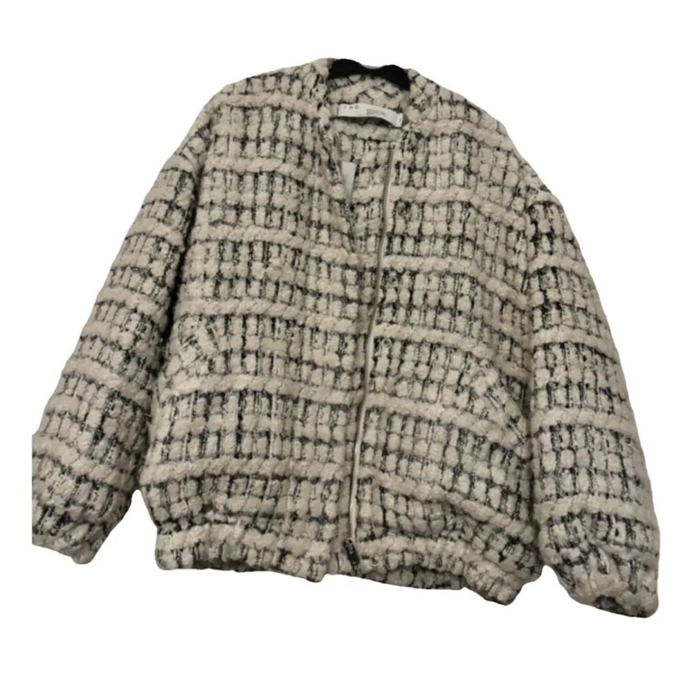 IRO BomberTweed Jacket (Molina) -white and silver